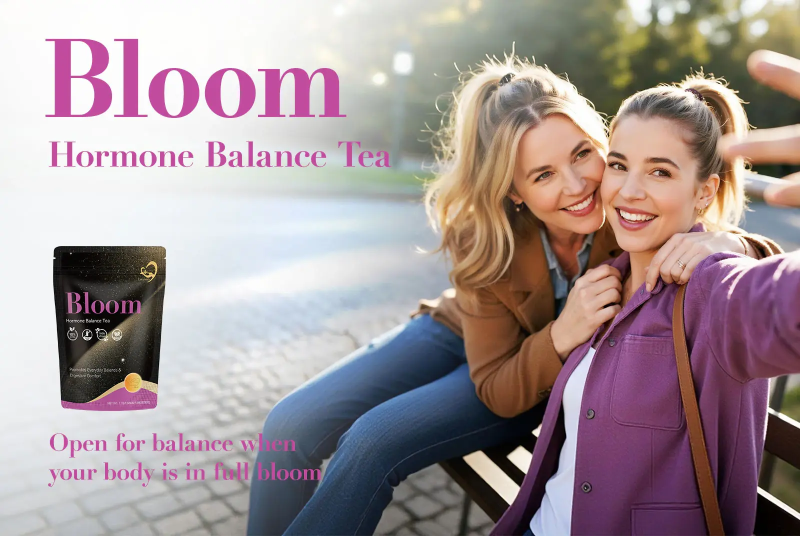 Bloom tea is specially formulated to address hormonal imbalances during a woman's ovulation period