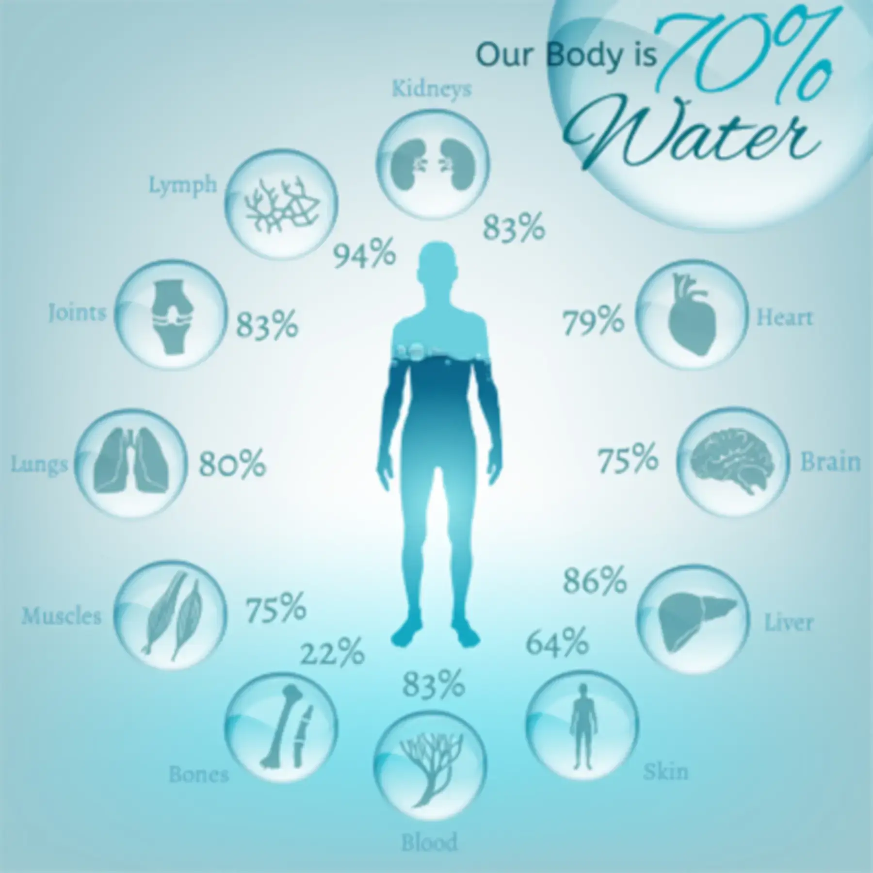 The body needs water to promote water cooperation for detoxification and overall health
