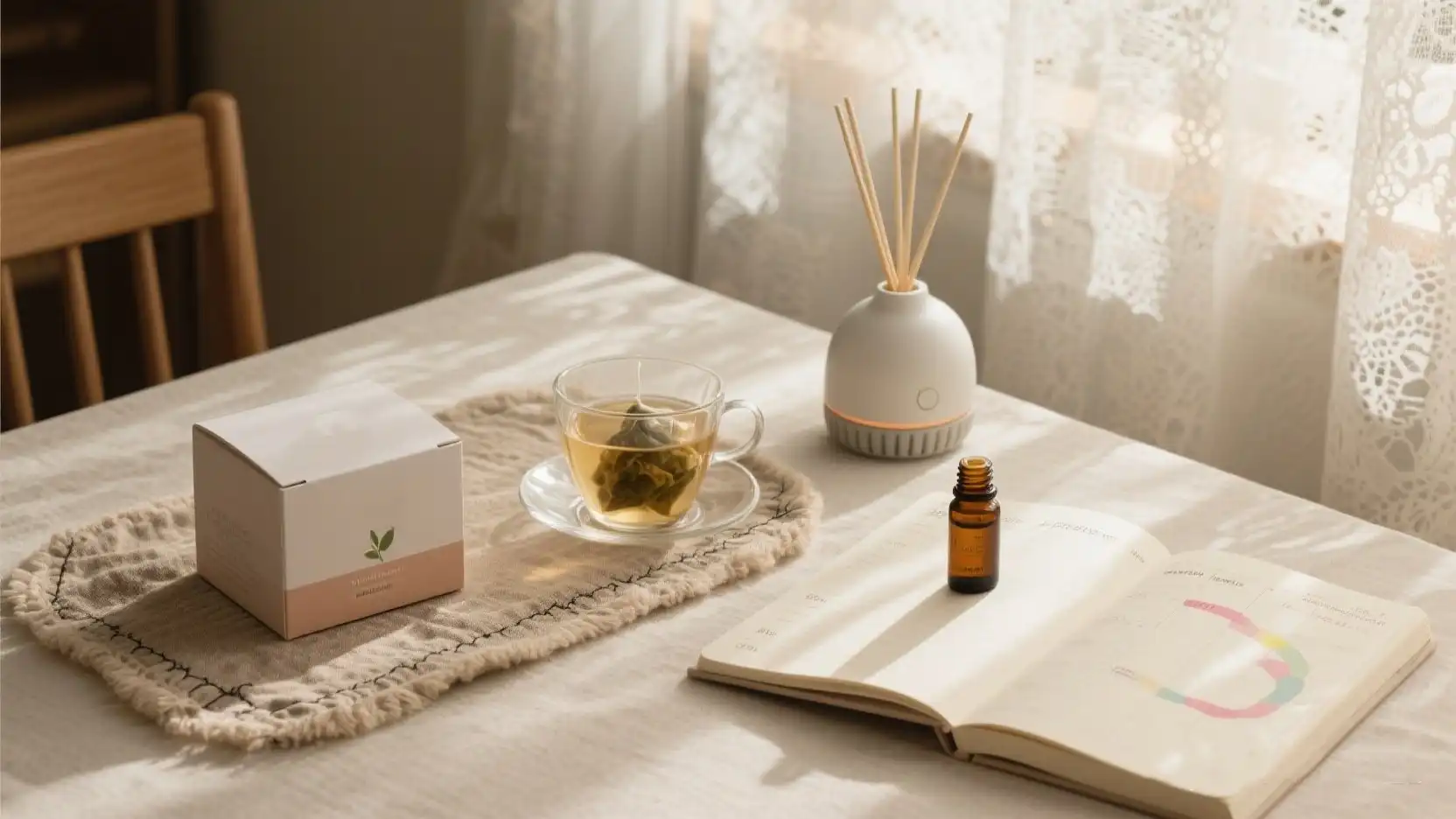 Mindful Moment Tea Ritual in Feminine Self-Care
