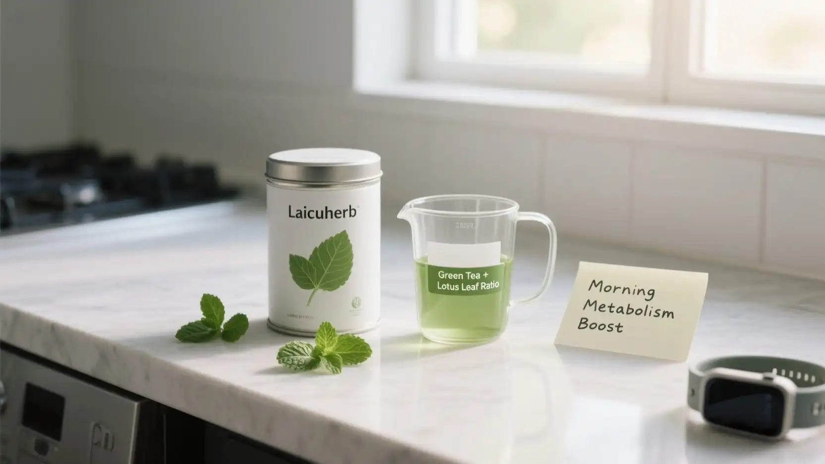 Herbal Tea Morning Metabolism Routine Visualization