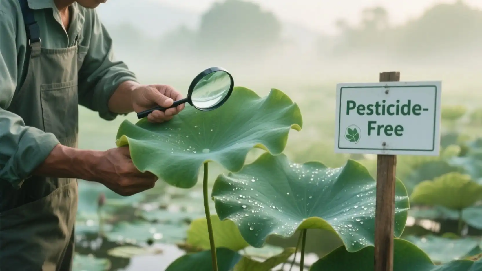 Lotus Leaf Organic Farming Purity Quality Assurance Lotus Leaf Organic Farming Purity Quality Assurance