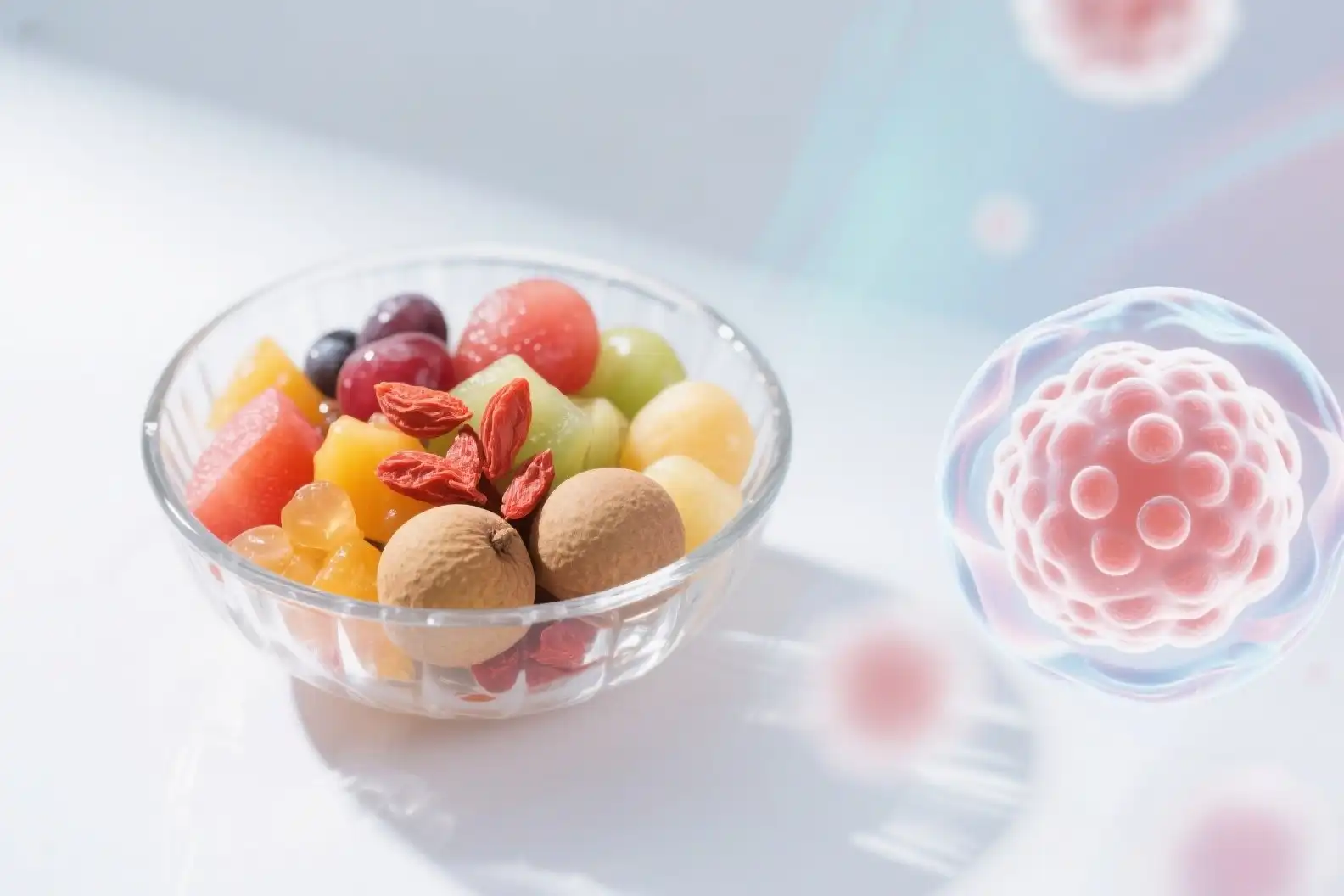 The benefits of wolfberry and longan for the skin