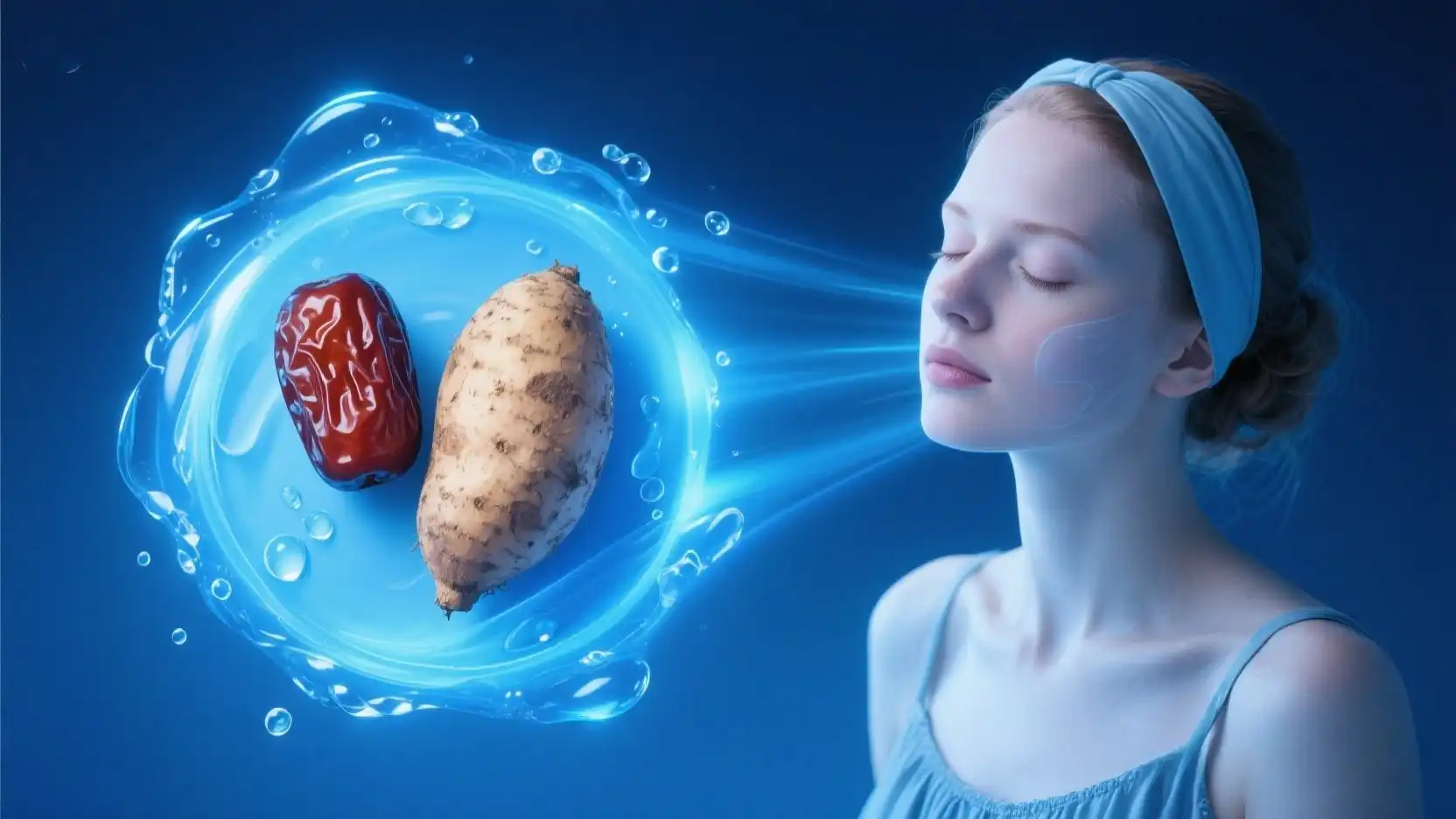 Jujubes and yams support skin moisture retention Jujubes and yams support skin moisture retention