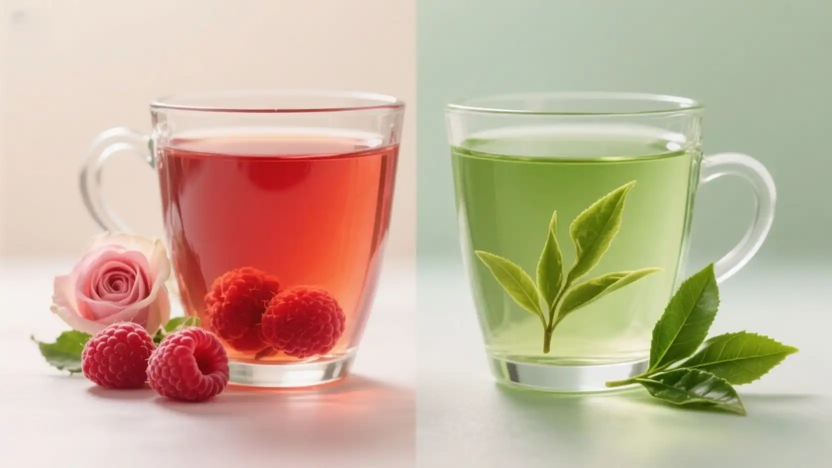 Raspberry Tea vs. Green Tea Health Comparison Raspberry Tea vs. Green Tea Health Comparison