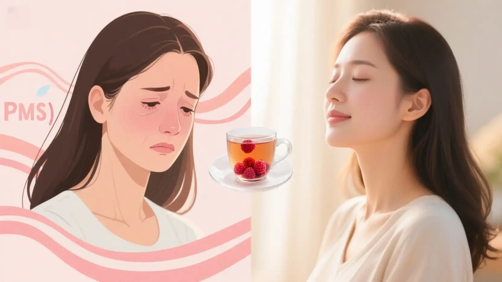Raspberry Tea Eases PMS and Menopause Symptoms Raspberry Tea Eases PMS and Menopause Symptoms