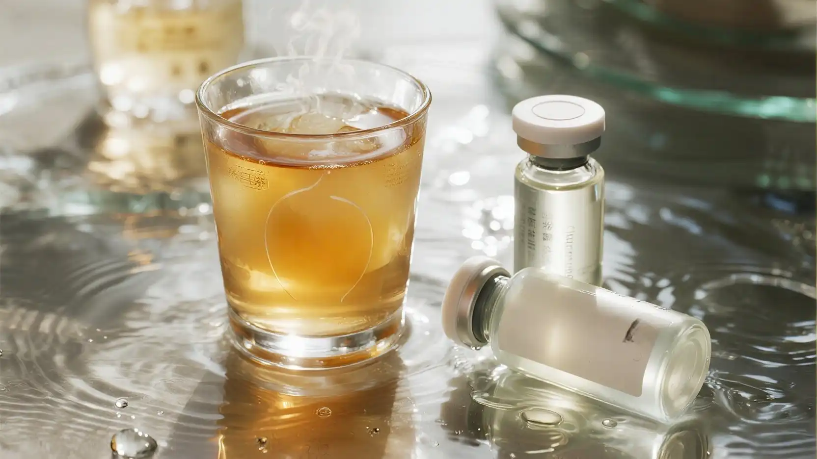 Hydration with Beauty Tea and Hyaluronic Acid Hydration with Beauty Tea and Hyaluronic Acid