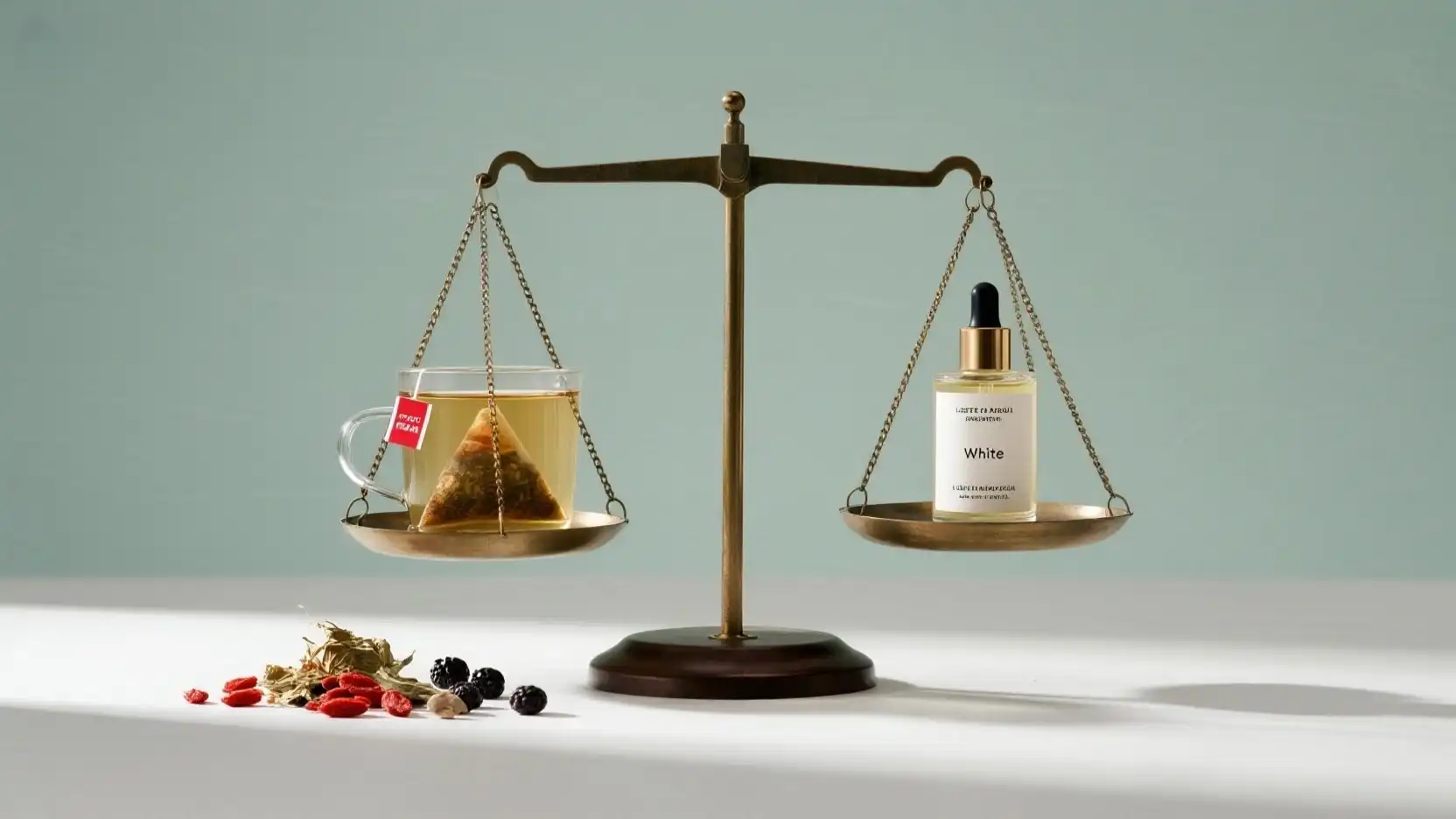 Beauty Skin Whitening Tea vs. Topical Serums