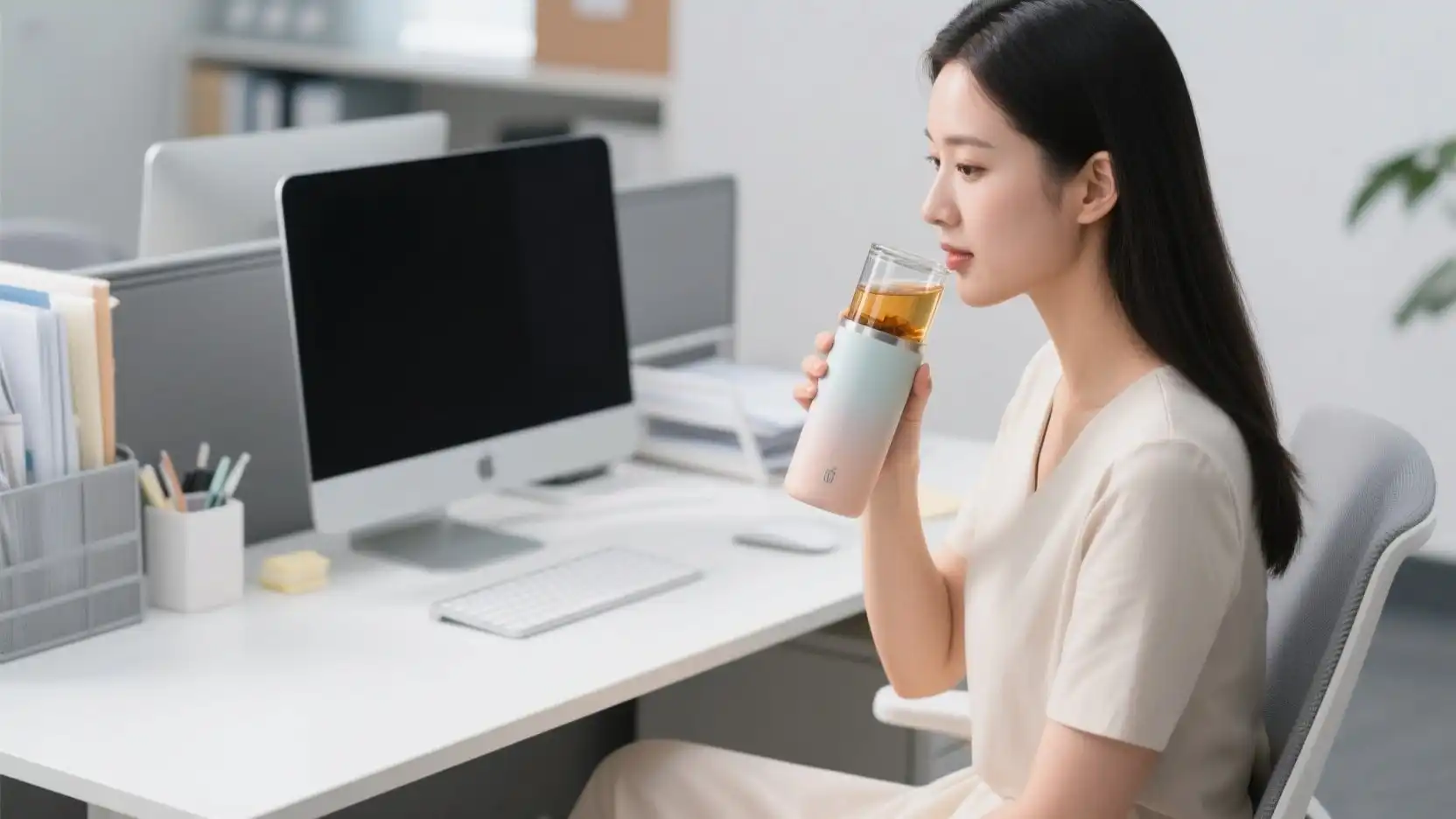 Beauty Tea for Glowing Skin at Work