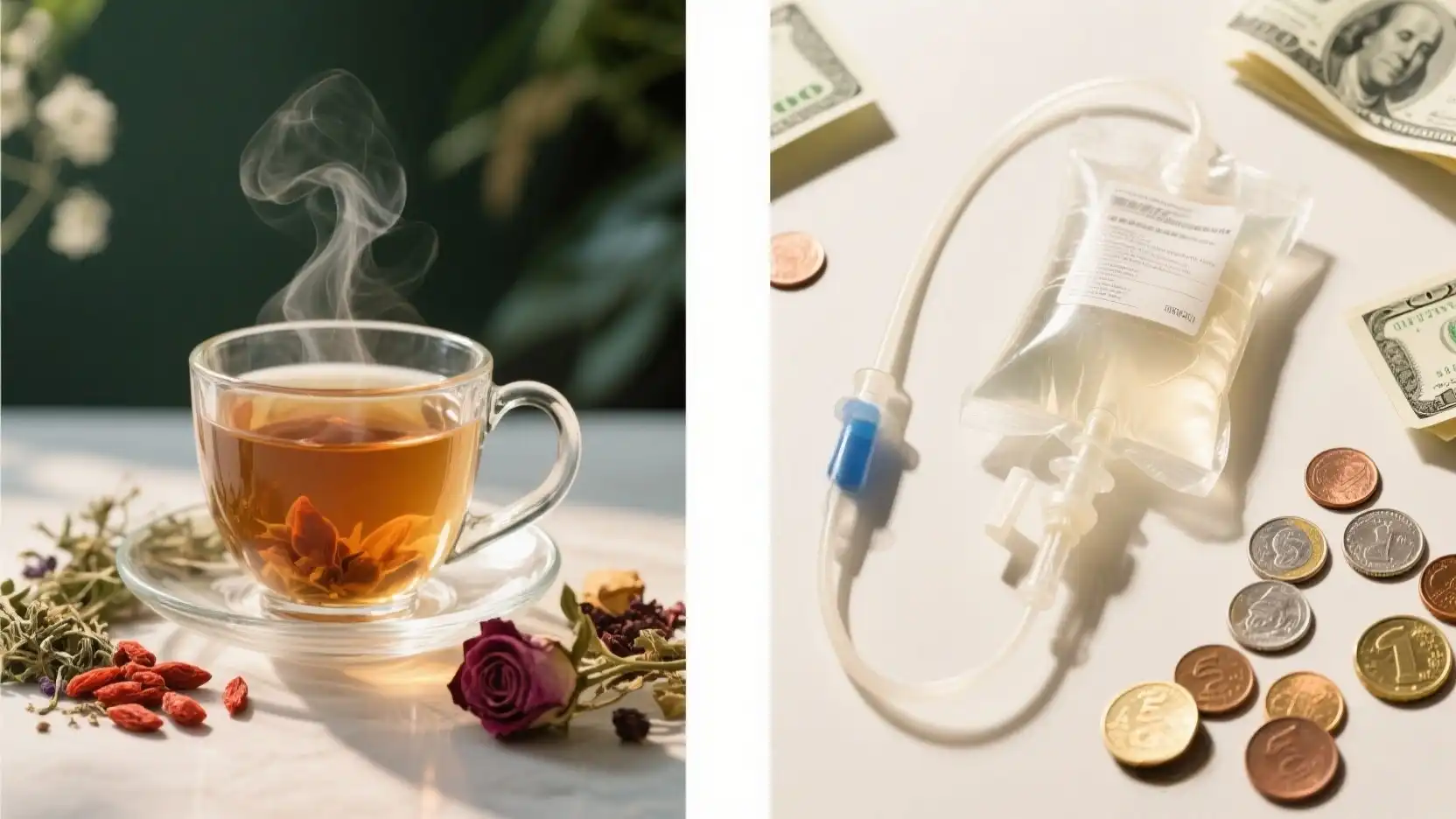 Beauty Tea vs. Expensive IV Treatments Beauty Tea vs. Expensive IV Treatments