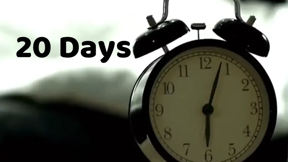 20 days will help you achieve sweet sleep