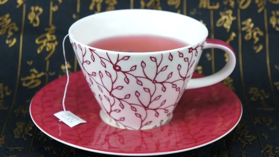 A cup of freshly brewed womb tea