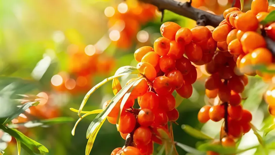 Organic sea buckthorn oil has high omega-7 levels, This strengthens your skin's moisture barrier Organic sea buckthorn oil has high omega-7 levels, This strengthens your skin's moisture barrier