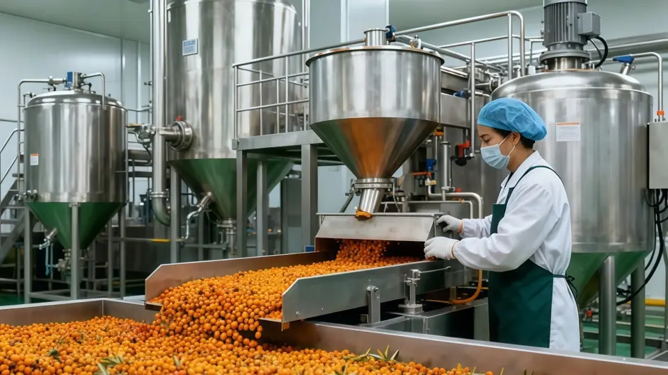 The process of extracting oil from sea buckthorn fruits The process of extracting oil from sea buckthorn fruits