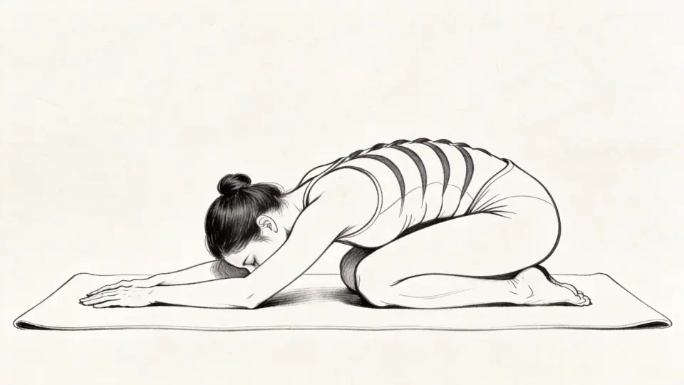 Restorative yoga stretch