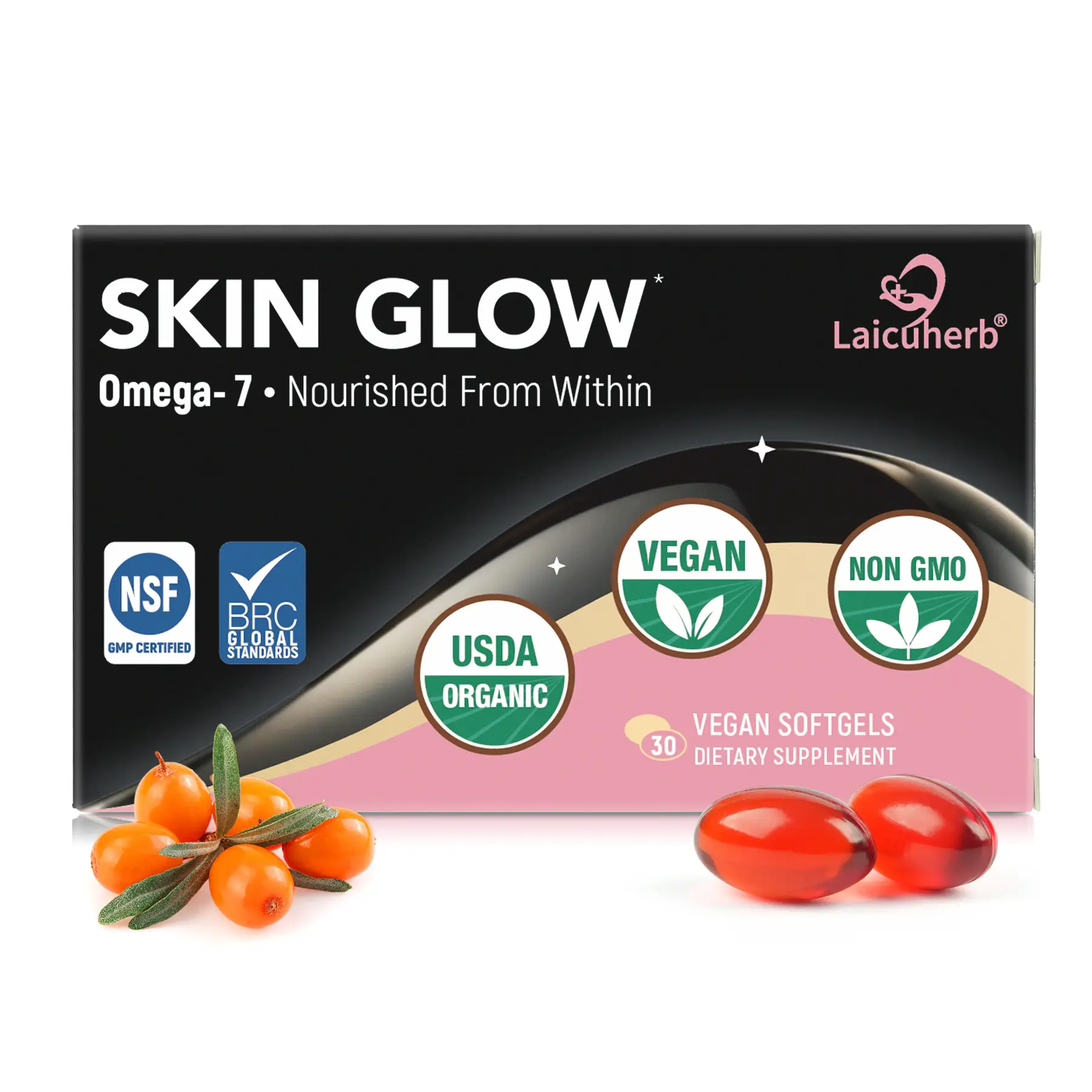 Laicuherb's skin glow supplement - Sea buckthorn oil Laicuherb's skin glow supplement - Sea buckthorn oil