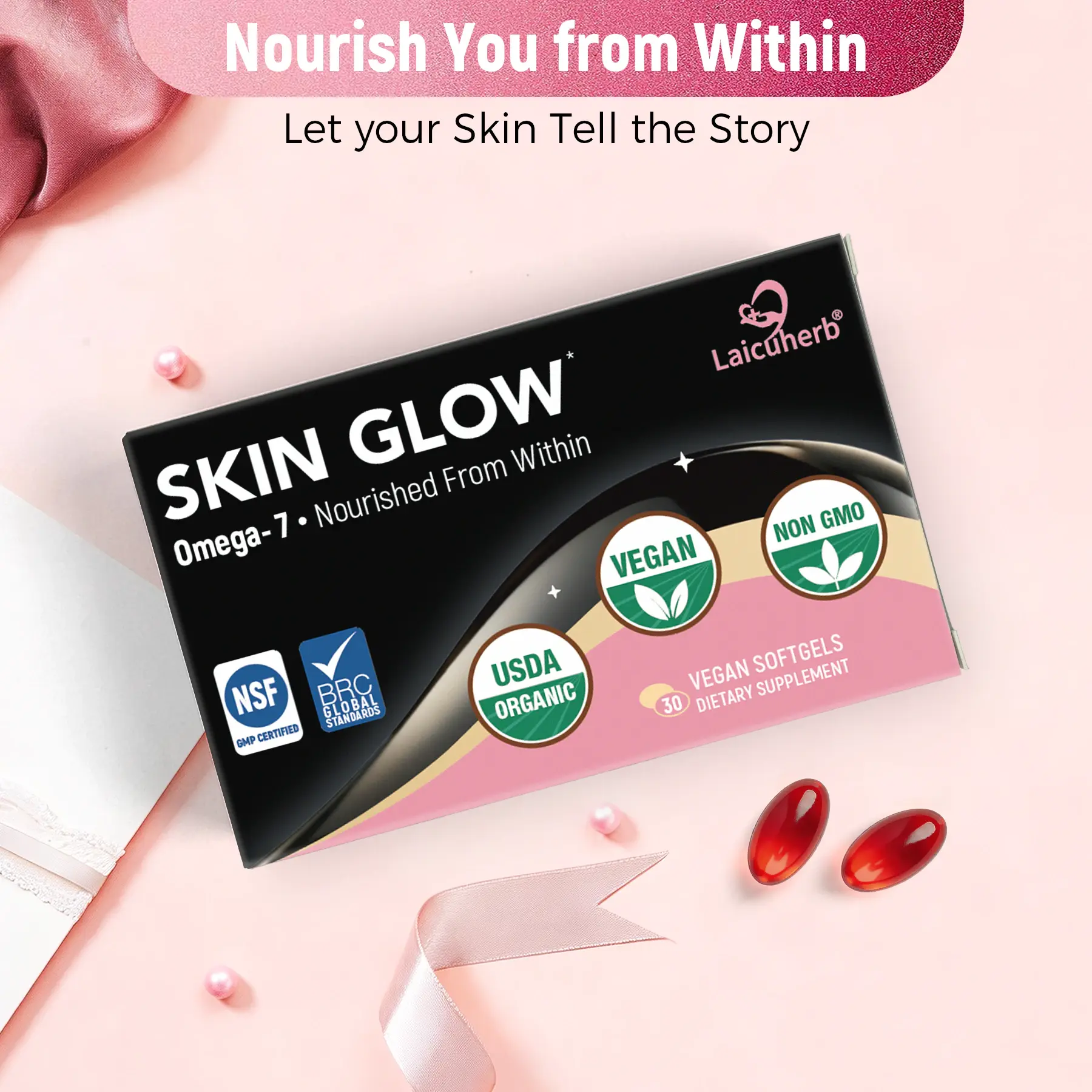 Laicuherb's skin glow supplement nourishes your skin from the inside out Laicuherb's skin glow supplement nourishes your skin from the inside out