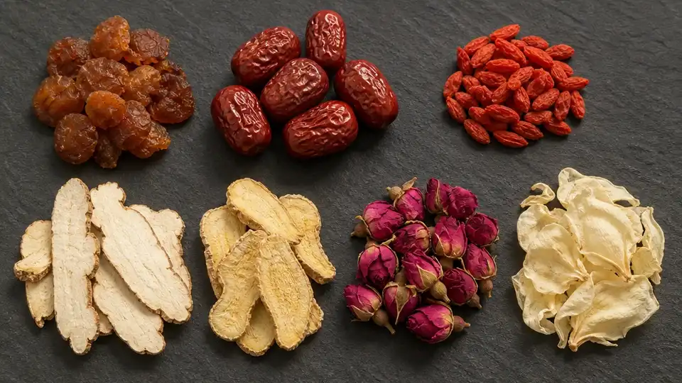 laicuherb ease period comfort tea seven herb botanical ingredients longan rose ginger