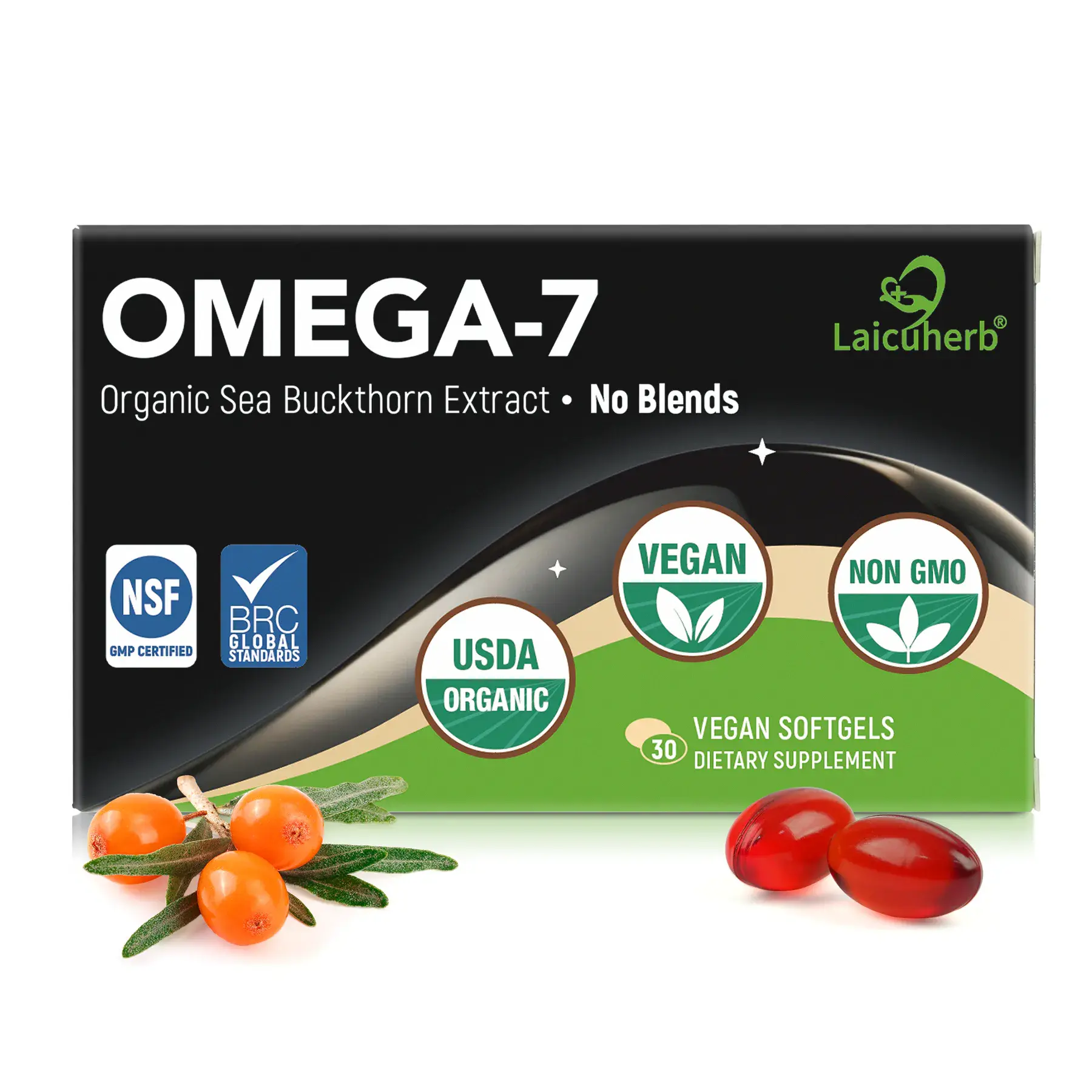 Laicuherb Organic Omega-7 Softgels Laicuherb Organic Omega-7 Softgels