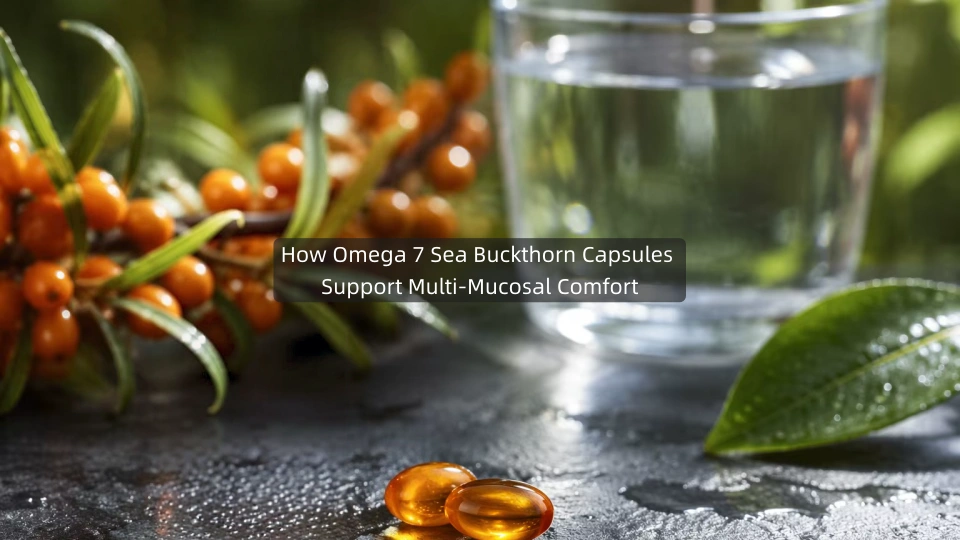 Como as cápsulas de Omega 7 de espinheiro mariño favorecen o confort multimucosal
