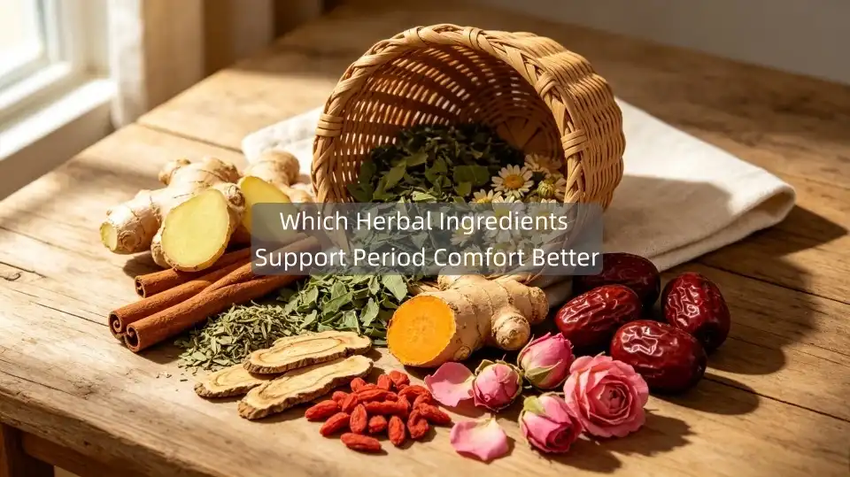 Quali ingredienti a base di erbe favoriscono maggiormente il benessere durante il ciclo mestruale?
